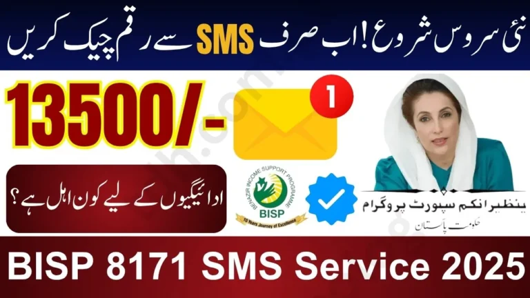 8171 SMS Service 2025 – Check Online BISP 13500 Payment Status (Full Guide)